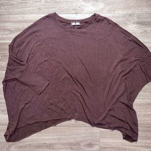 Women's Oversized Brown Top